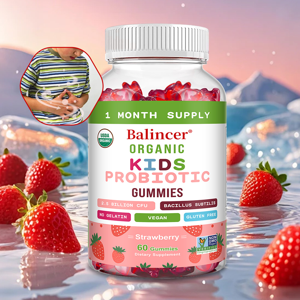 Health Wellness Gummies - Naturalne Organiczne Probiotyczne Gumki (truskawka), dla