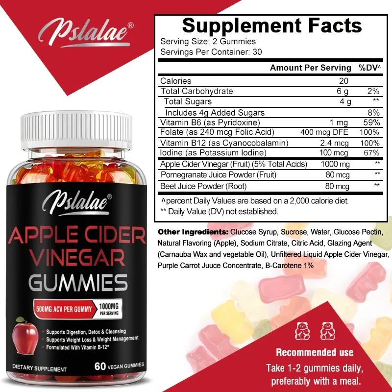 Żelki z octem jabłkowym - wspo – Health Wellness Gummies recenzja i cena