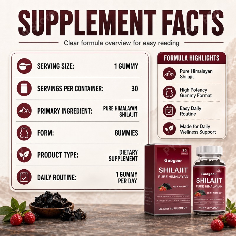Żelki Googeer Shilajit Czysty  – Health Wellness Gummies recenzja i cena