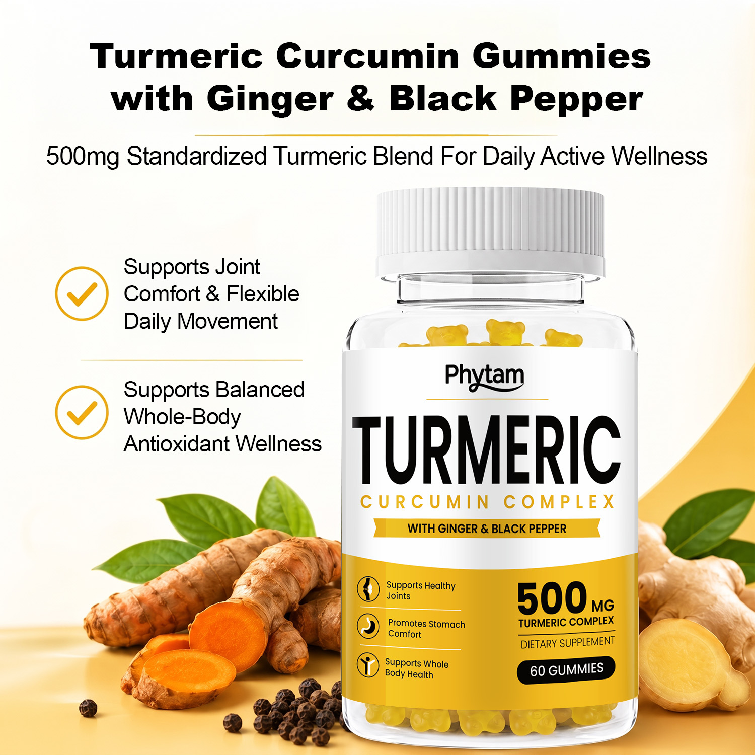 Żelki z kurkumą i kurkuminą z  – Health Wellness Gummies recenzja i cena